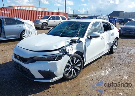 2022 Honda Civic Ex-L z USA, uszkodzony, nr VIN 19XFL1H7XNE005228